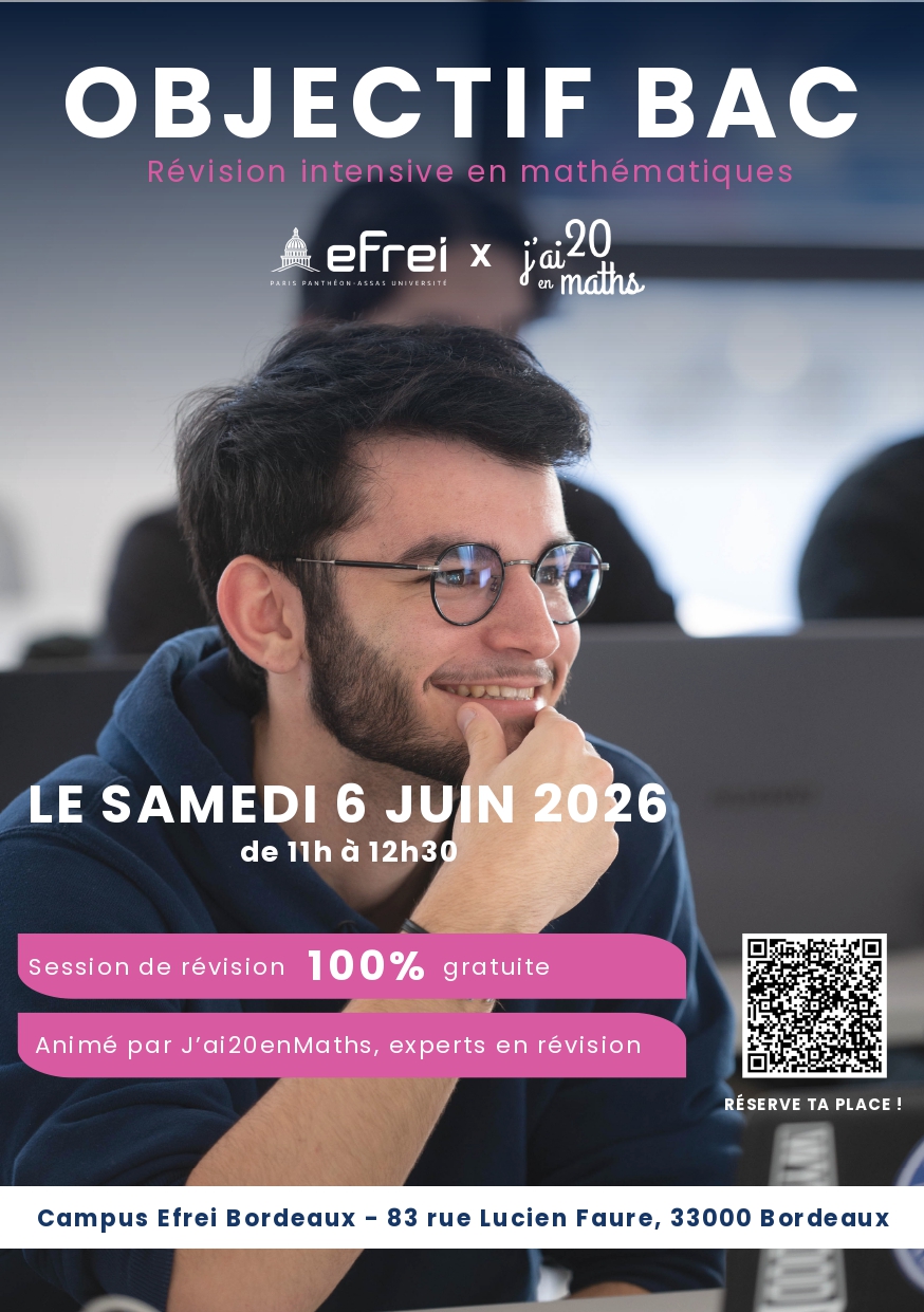 Objectif Bac : EFREI x J'AI 20 EN MATHS