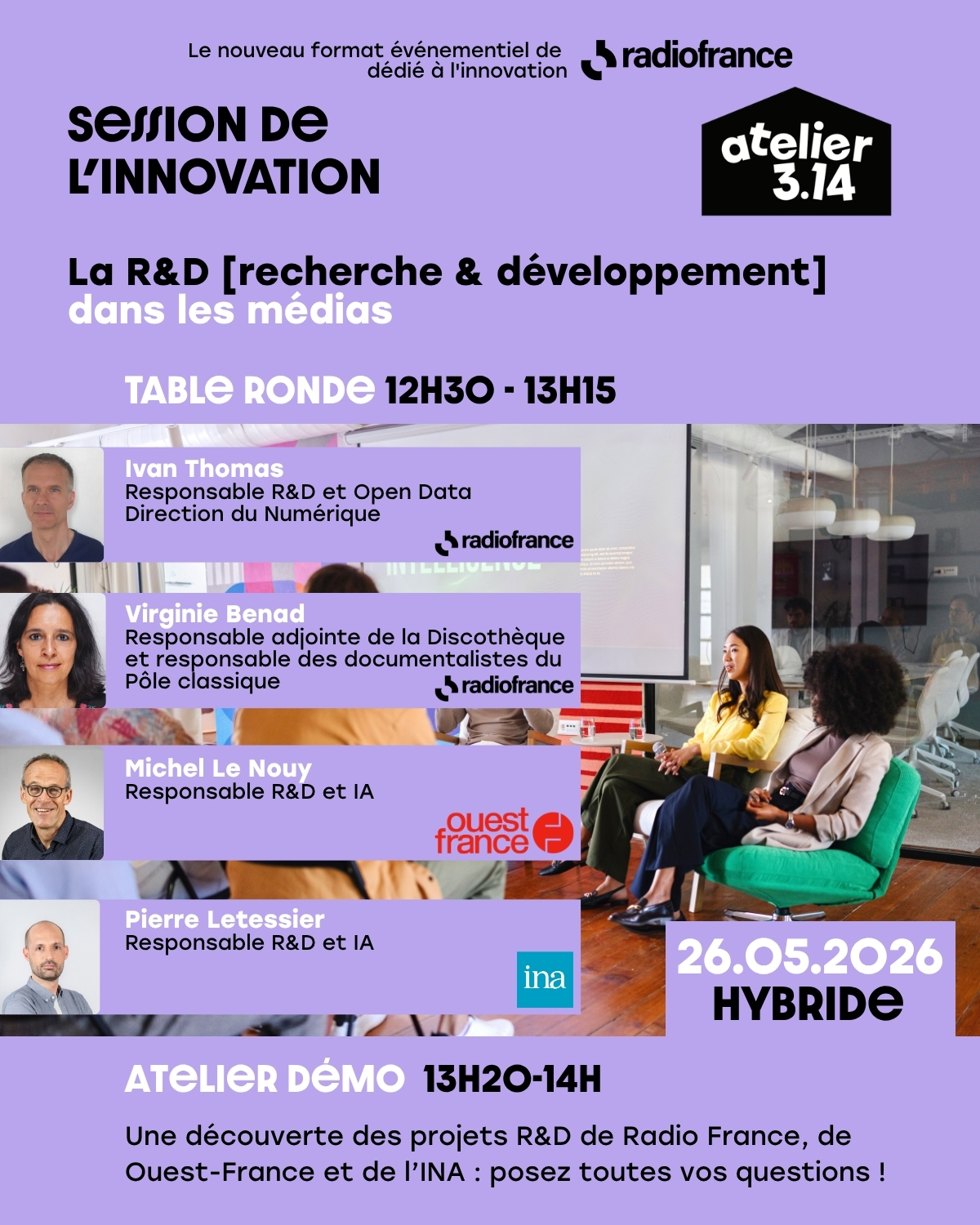Session de l'innovation Radio France