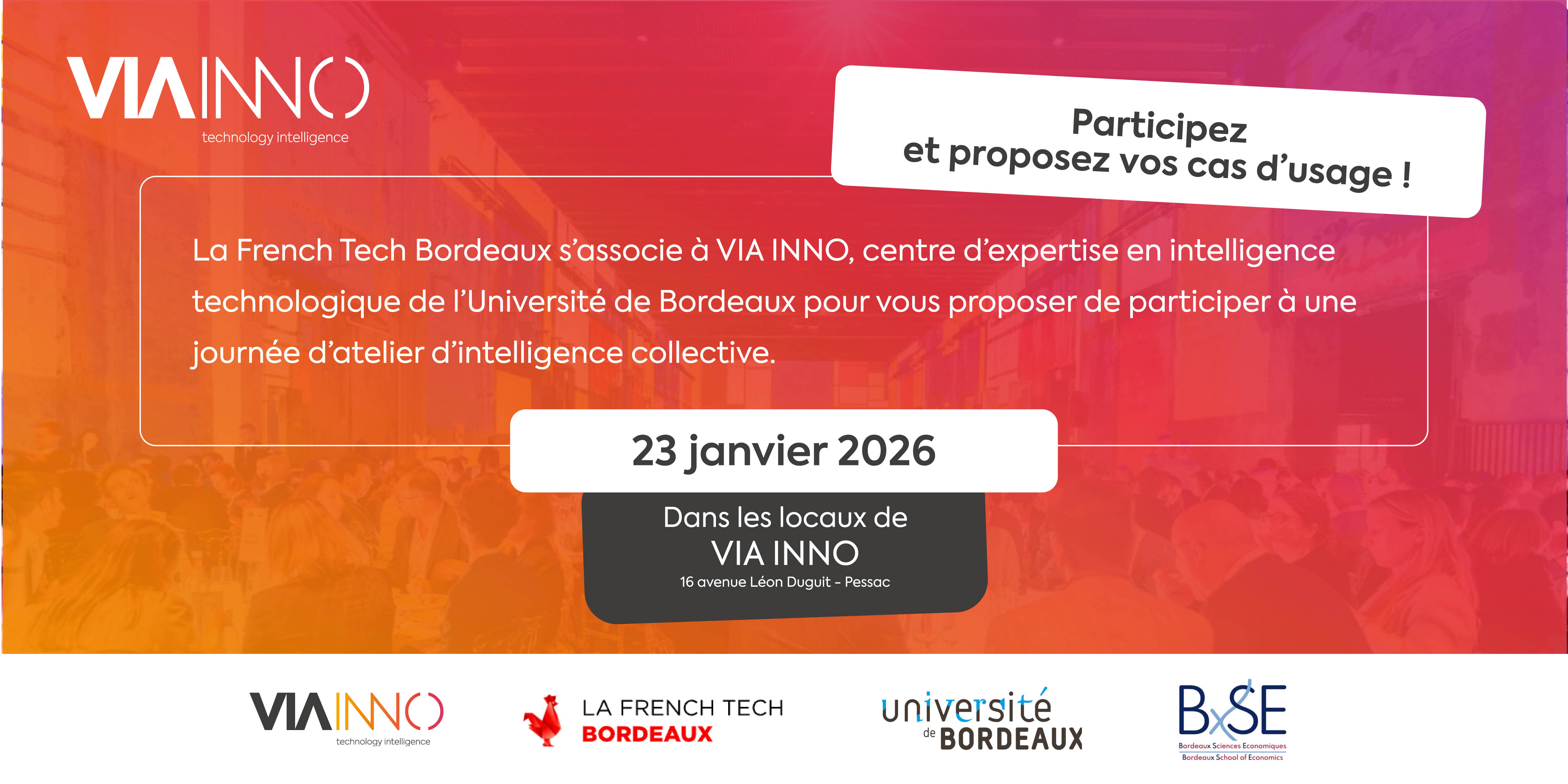Atelier d'intelligence technologique Via Inno x La French Tech Bordeaux